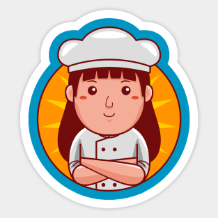 Chef Woman Sticker